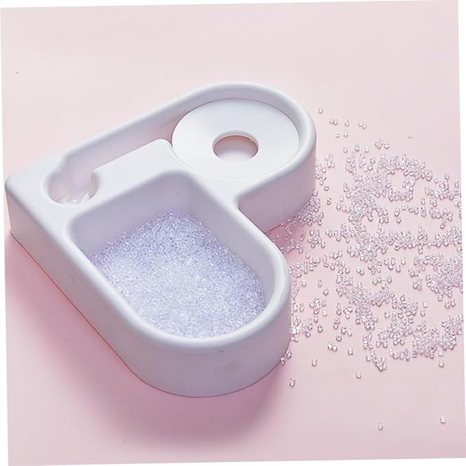 Cat Dog Bowl 2-in-1 Pet Feeder Water Dispenser Heart Shape Non-Slip Ideal for Cats Dogs