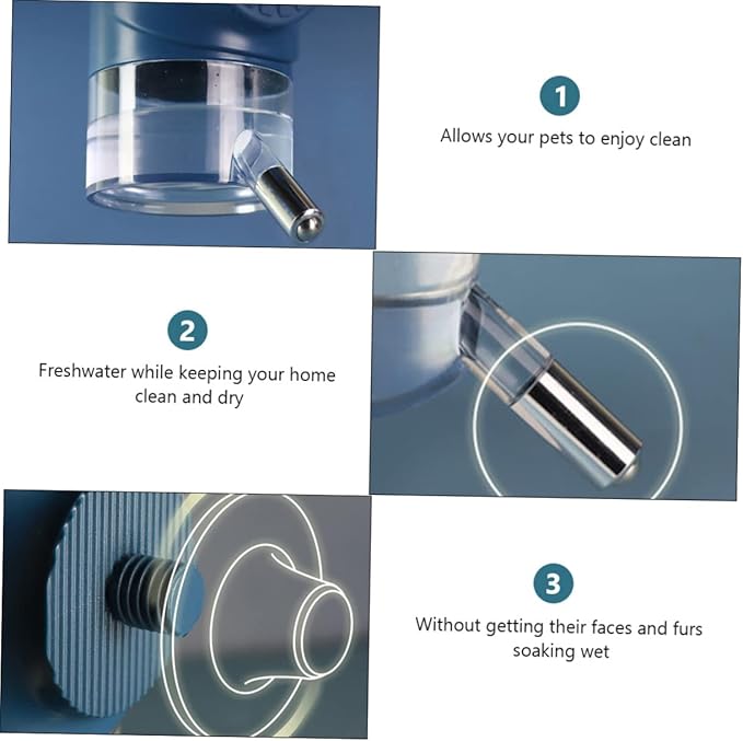 550ml Pet Automatic Feeder Dog Water Dispenser for Crate Safe Material
