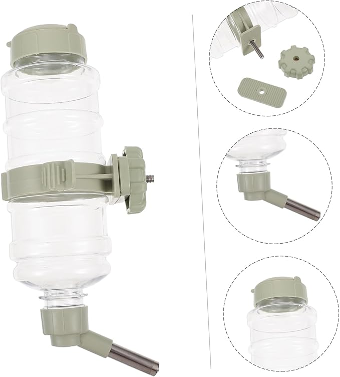 Milisten 2pcs Automatic Pet Water Dispenser Capacity Wall-Mounted Cats and Animals Easy Installation Leak Water Feeder