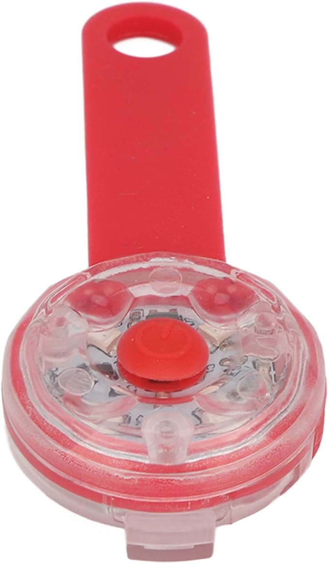 LED Dog Light Pendant, 3 Light Modes USB Rechargeable Large Capacity Battery for Pet Collar, Bag, Bike (Red)