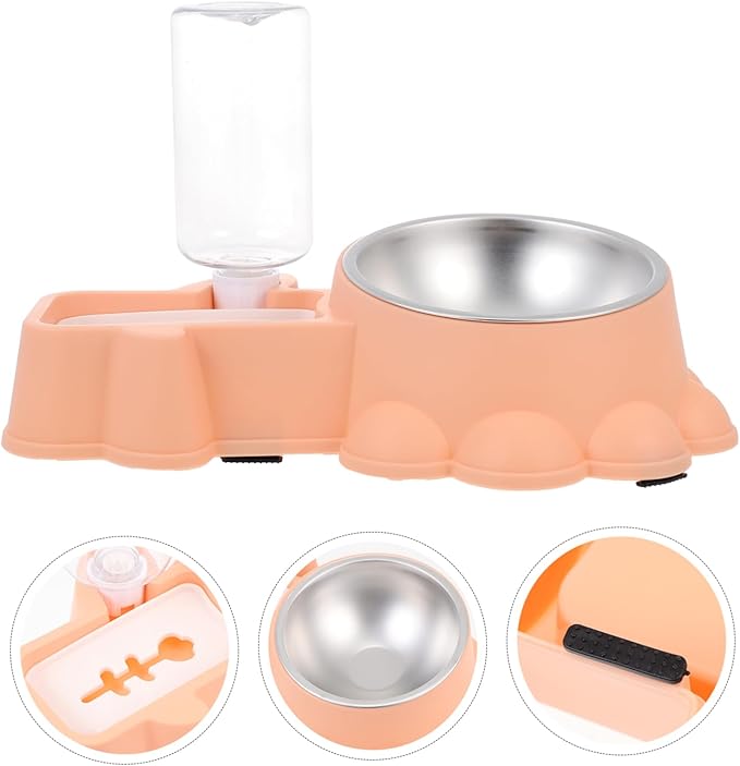 BESPORTBLE Multifunctional Dog Food Dispenser Water Container Automatic Pet Feeder for Home Use Easy to Fill Break Resistant and Cats