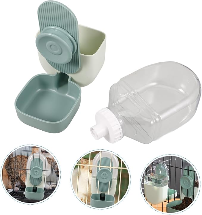 Cat Feeder Dispenser Puppy Feeder Dispenser Automatic Water Bowl Safe for Indoor Pets