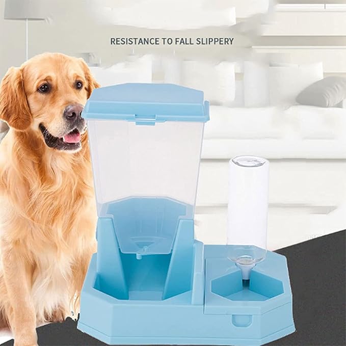 2 IN 1 Pets Automatic Water Feeder 2.5L/0.5L Automatic Dog Feeder Cat Water Dispensers Unplugged Feed Water Pet Supplies For Small Medium Large Cat Dog Pet water dispenser