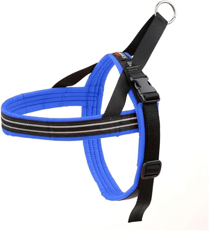 ComfortFlex Sport Dog Harness – No-Choke, Fully Padded, Non-Chafing Harness with Control Handle – Reflective, Lightweight, Adjustable for Active Dogs - Small/Medium, Blue Jay