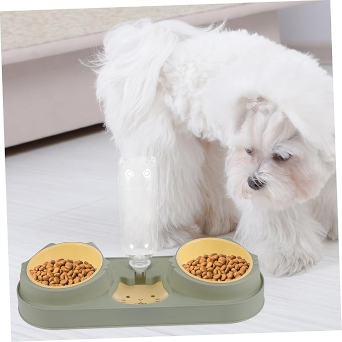 POPETPOP Automatic Feeder Dog Water Bowl Double Bowl Pet Feeder Cat Food Dispenser for Dog Random Style