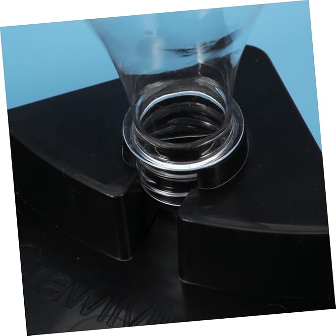 BESPORTBLE Triangle Automatic Drinking Fountain for Reptiles Black Water Feeder for Turtles Lizards and Crabs Easy to Clean Saving Pet Hydration