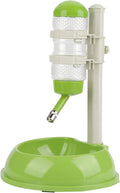 EVTSCAN Dog Food Dispenser, Adjustable Dog Bowl Food Dispenser Drinking Bowl Feeder for Pets Cats Dogs(Green)