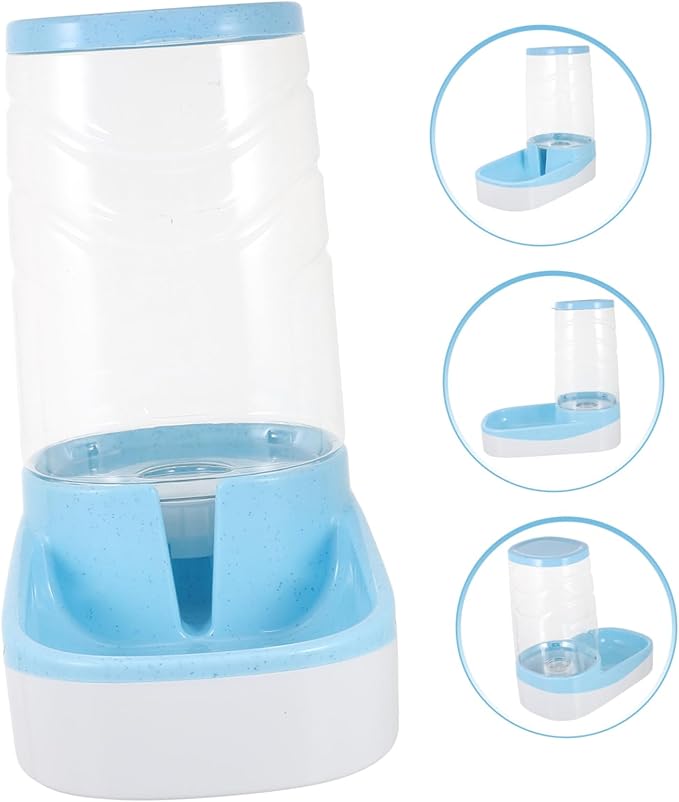 YARNOW Automatic Pet Waterer Cat Dog Water Bowl Dispenser Grain Storage Barrel