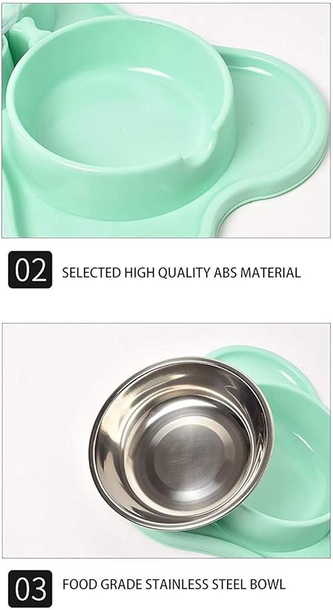 feeders Automatic Feeder Dog Bowl Automatic Drinking Bottle Double Bowl Cat Puppy Food Bowl Pet Feeder Healthy Cat Dog