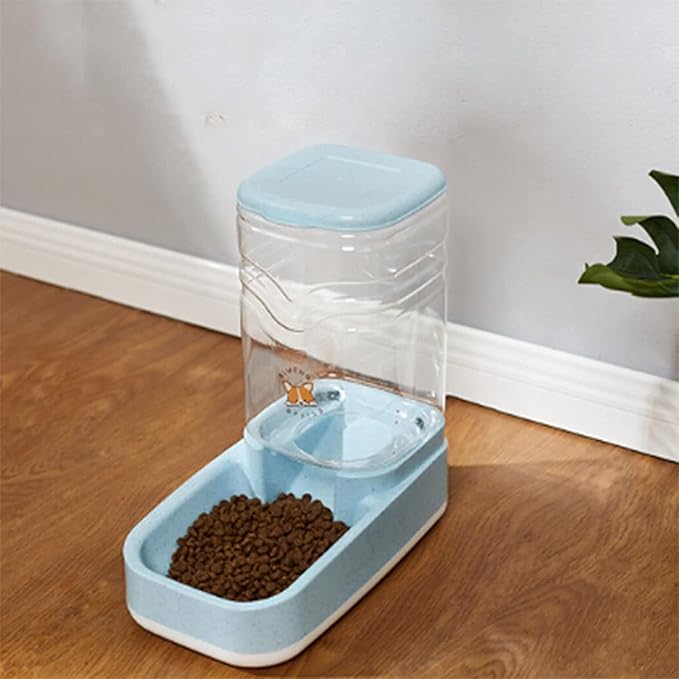 Automatic Pet Feeder 3.8L Automatic Dog Feeder and Water Dispenser Set Gravity Self Feeding Food Waterer for Small Medium Cats Dogs Kitten Puppy cat Fountain