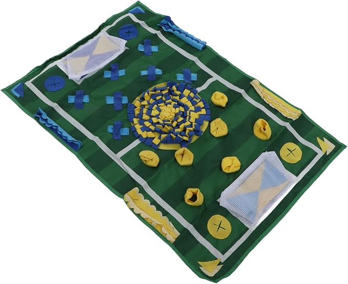 Dog Sniff Blanket Snuffle Mat 39.4 x 25.6in Grass Green - Interactive Pet Nose Work Toy, Durable Polyester for Stress Relief and Mental Stimulation