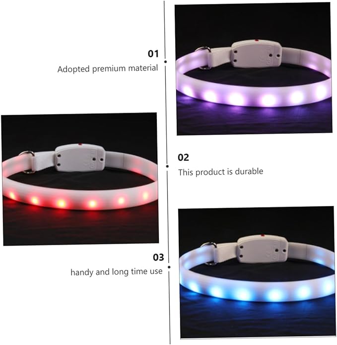 USB Rechargeable Dog Collar Night Safety Led Pet Collar for Dogs and Design for Evening Walks and Outdoor Adventures