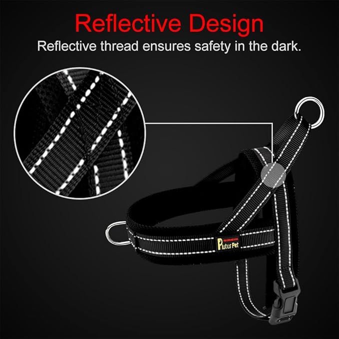 Plutus Pet No Pull Dog Harness with Breathable Mesh Padded, Adjustable Reflective Escape Proof Dog Harness, Quick Fit Dog Vest Harness for Small Medium Large Dogs(XS, Chocolate)