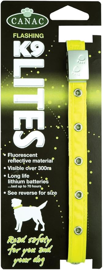 K9 Lites Safety Dog Collar Medium / Large 16"-23" 40 / 60CM