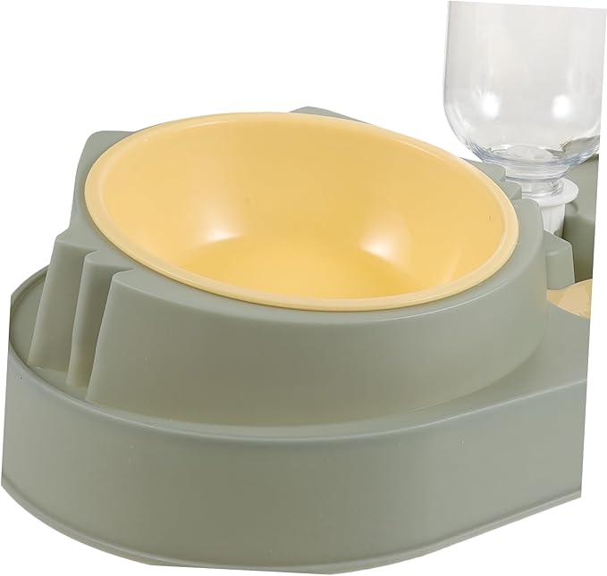 Totority Dog Food Dispenser Automatic Feeder Pet Feeding Bowl Shatter-Resistant Easy to Use Random Style