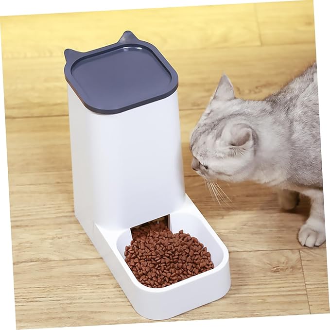 Milisten 1pc Automatic Pet Feeder for Dogs and Cats Plastic Pet Food Dispenser Convenient Dry Food Feeder Non- Bottom Design