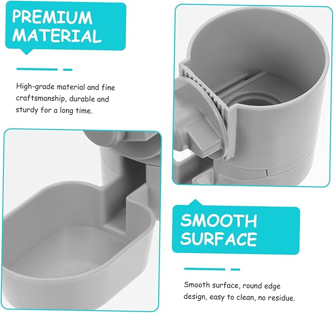 Hemoton Automatic Pet Waterer Dog Cat Feeder Hanging Water Bowl Easy Clean Stable