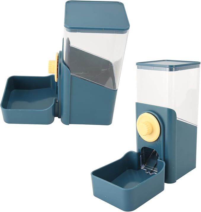 Pet Auto Gravity Feeder, Automatic Large Capacity Leakproof Pet Feeder Station for Small Medium Large Pets Dog Puppy Kitten (Dark Blue)