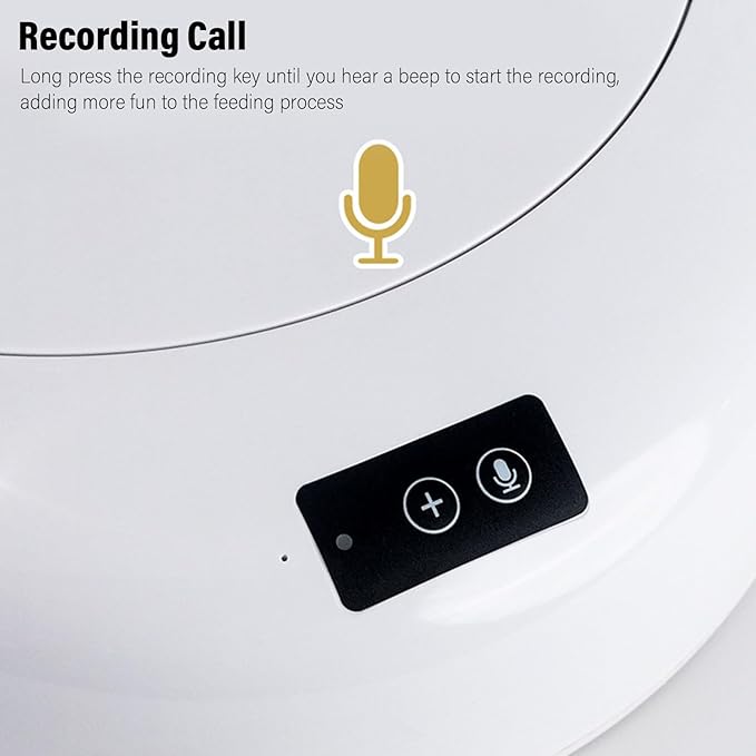 Automatic Pet Feeder, Smart Pet Food Dispenser with APP Remote Control and Timer, Detachable Ice, for Cats Dogs Wet Dry Food
