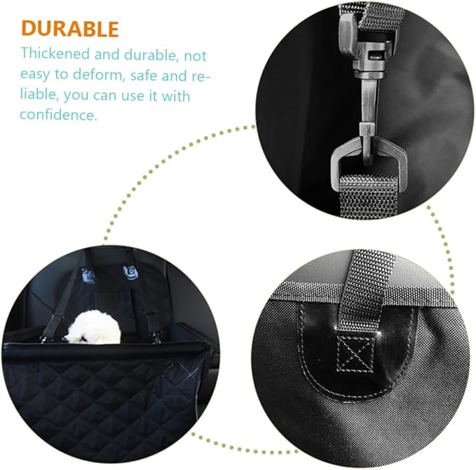 POPETPOP Dog Car Seat Cushion Thickened Non-Slip for Dogs Washable Storage Feet