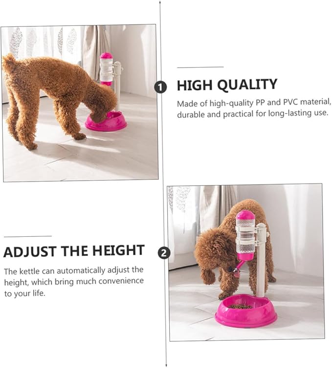 BESPORTBLE Automatic Feeder Waterer Pet Food Holder PVC Pp Capacity Non-Slip Base Pet Friendly