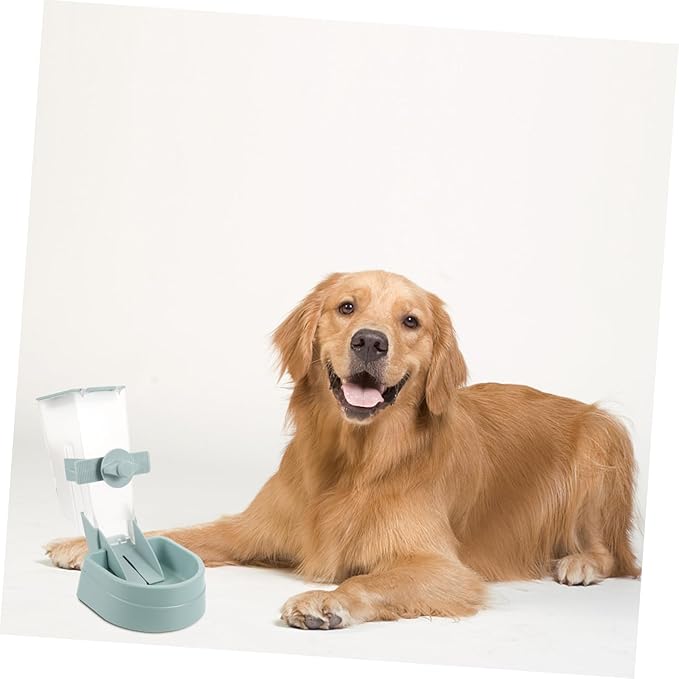 Large Dog Feeder Automatic Pet Feeder Puppy Bowl 2l Capacity Easy Refill Stainless Steel