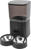 Automatic Cat Feeders,Timed Cat Dry Food Dispenser Cat Feeder Automatic Automatic Dog Feeder Stainless Steel Bowl Cat Feeder Automatic with Timer and Voice Recorder for Cats and