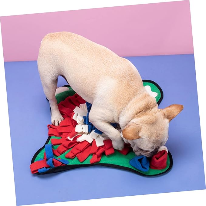 Dog Training Mat Slow Feeder Sniffing Pad for Breed Pet Supplies Nose Work Mat Bright Creative Shape
