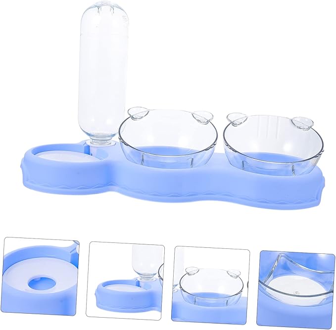 Happyyami Pet Water Bowl for Dogs Cats Automatic Puppy Food Feeder Detachable Water Dispenser Skid Design for Home Use