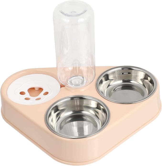 YARNOW Automatic Pet Water Dispenser Capacity and Non-Slip Stainless Steel Bowls for Cats and Dogs Easy to Water Feeder and Dog Bottle