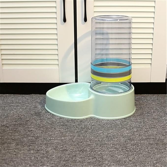 Automatic Feeders Large Capacity Cats Water Fountain Plastic Dog Water Bottle Feeding Bowls Water Dispenser (Color : Blue) (Pink)