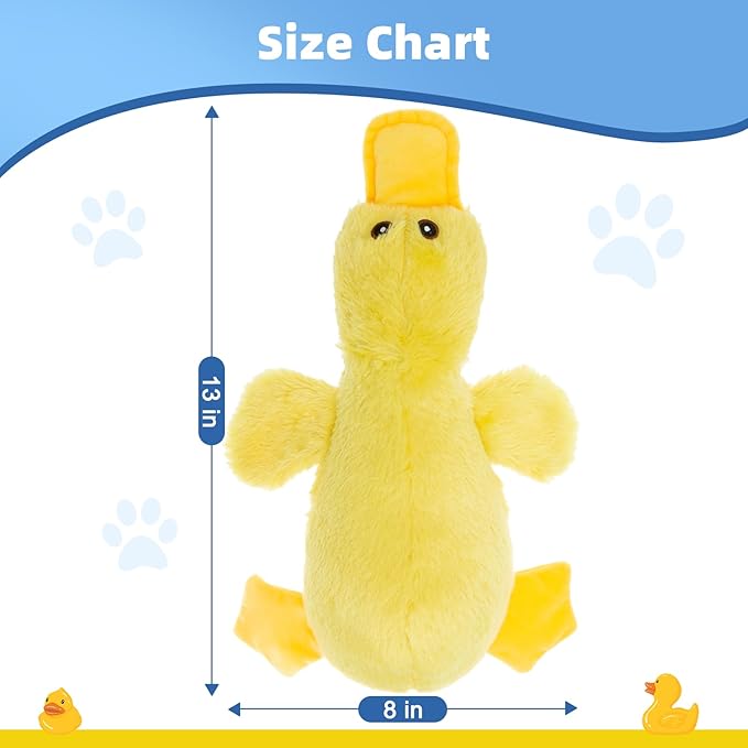 Mihachi Plush Squeaky Dog Duck Toys - Stuffed Pet Toy Duck Interactive Gifts for Dog Birthday Dogs Puppy Biting Chew Toys - for Medium and Large Dogs