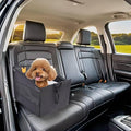 Dog Car Seat Breathable Mesh Oxford Fabric Easy Install Safe Travel for Small Medium Dogs Black
