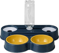 Automatic Dog Feeder, 4 in 1 Pet Food Feeders with Automatic Water Bottle Bowl, Double Bowl Cat-Food Dispenser Automatic, Pet Supplies
