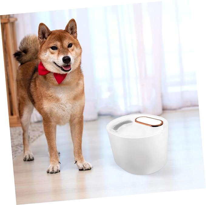 3l Auto Electric Pet Water Fountain Dog Cat Drinking Dispenser Filter Self-Filling Low Water Level Protection Pp Material Mineral White