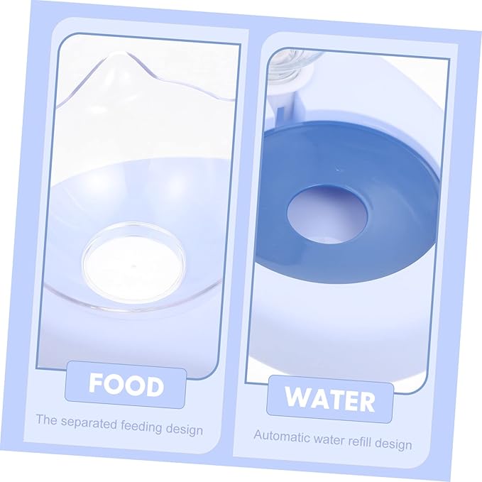 Dog Tilted Food Bowl Automatic Water Refill Bowl Cat Stable Base Pet Feeding for Use