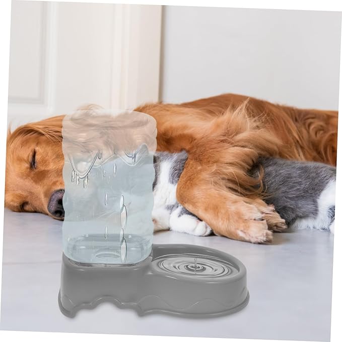 Automatic Dog Water Feeder Dispenser Compact Self-Filling Pet Accessory for Dogs Indoor Cats Break-Resistant Water Level Indicator