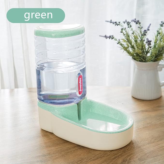 Pet Automatic Feeder Water Feeder Dog&Cat 3.8L 1pc (Green Water Feeder)