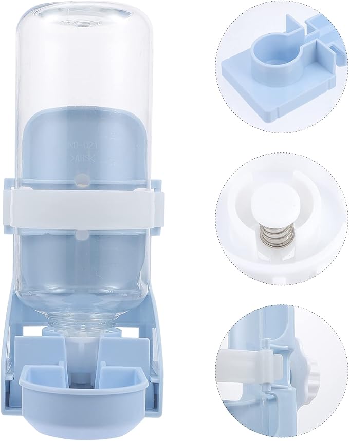balacoo Hanging Pet Water Dispenser Automatic Feeder Easy Installation for Cages Prevents Dirt and Dust