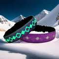 LED Dog Collar, 15 Light Modes, USB-C Rechargeable, Adjustable Silicone, Multiple Colors (Purple, S(7.87-11.8"))