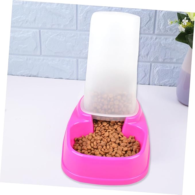 2pcs Cat Auto Feeder Automatic Dog Feeder Pet Automatic Safe Plastic Removable Bottle Ideal for Single or Multiple Pets