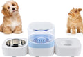 2 in 1 Pet Automatic Water Dispenser and Food Bowl Set, Durable & Detachable Stainless Steel Feeder Bowl,No-Spill Self-Dispensing Gravity Waterer for Small Dogs and Cats1.8L