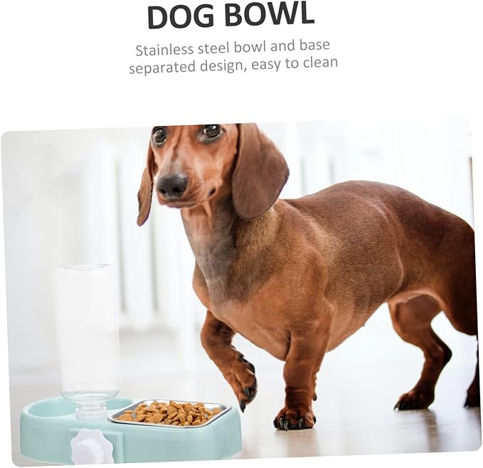 Automatic Water Refilling Pet Bowl No Spill Dog Food Bowls Elevated for Cats Dogs Multi-use Pet Feeder Detachable