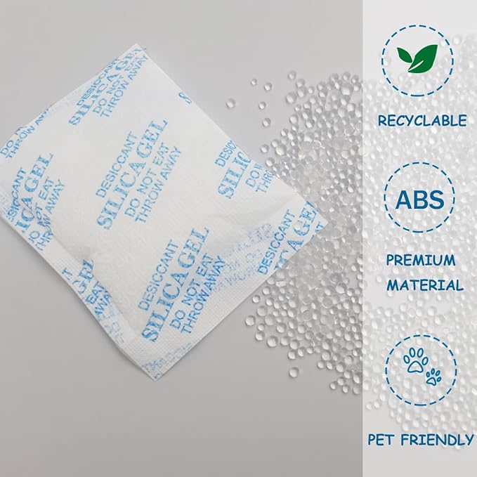 xcivi 6 Pack Pet Food Desiccant Bags for Voluas Automatic Cat Dog Pet Food Feeders Model VL001, VL002, VL003, VL004; Moisture-Proof Bag Desiccant Keep Pets Foods Dry and Fresh