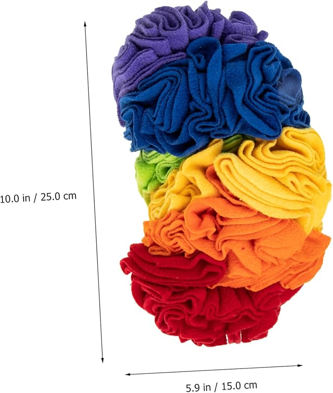 HANABASS Portable Dog Snuffle Mat Colorful Foraging Toy for Puppies Interactive Feeding Puzzle Engaging and Durable Design for Mental Stimulation and Boredom Relief