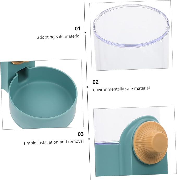 Happyyami 1pc Automatic Cat Water Dispenser Hanging Pet Water Container for Dogs and Cats Bottle Design for Easy Inspection Pet Drinking Supplies