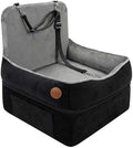 Elevated Dog Cat Car Safety Seat - Waterproof,Black