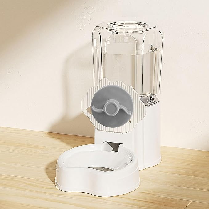 Easy to Clean Pet Feeder Convenient Hanging Water Dispenser for Cats Dogs Rabbits Guinea Pigs Ferrets Hedgehogs Large Capacity Automatic with Thread Grey 1