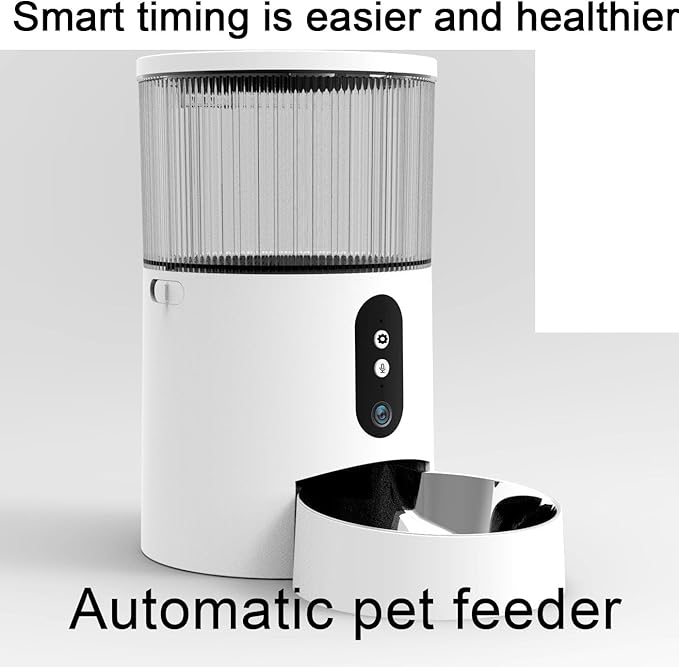 Smart Pet Feeder, Remote Control Automatic Feeder, 3L Large Capacity Food Tank, Real-Time Video Monitoring