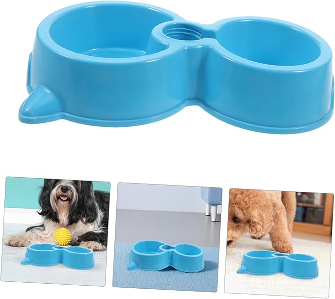 Automatic Dog Water Dispenser with Dual Bowls Durable Pet Feeder for Food and Water Self Watering System for Dogs and Cats for Busy Pet Owners